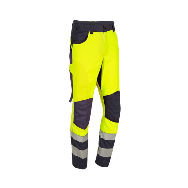 Nohavice TURUP, hi-vis žlto-modré (292) REGULAR