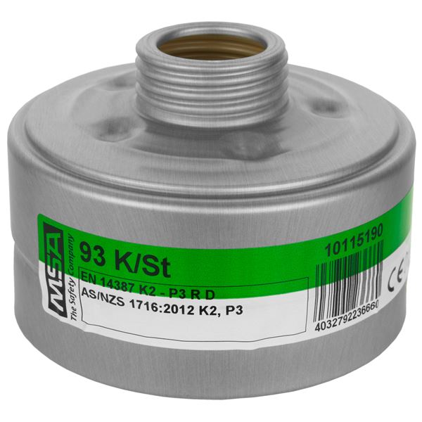 Plynový filter MSA K2-P3 R D so závitovým pripojením