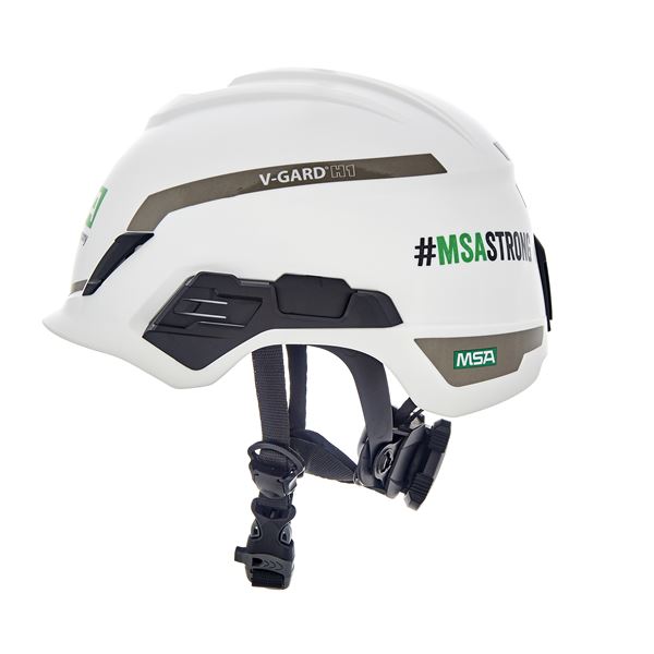 Ochranná prilba V-Gard H1 Novent, nevetraná, biela