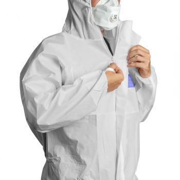 Oblek ochranný Coverpro 5M30, biely, veľkosť L