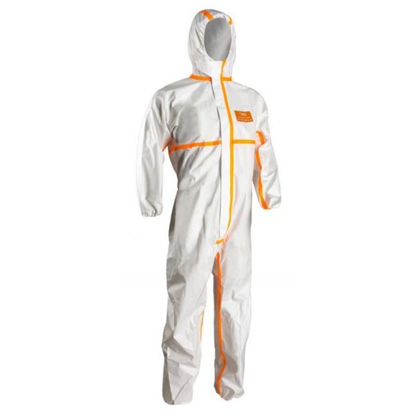 Oblek ochrann CoverChem 4M40, biely, vekos XL