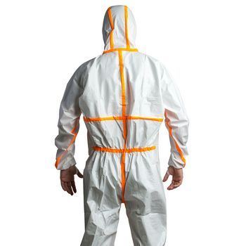 Oblek ochranný CoverChem 4M40, biely, veľkosť 2XL