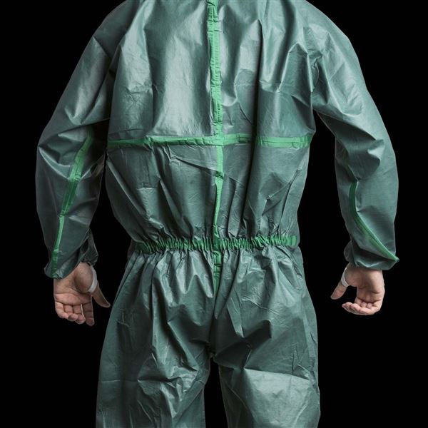 Oblek ochranný CoverChem 4M42, zelený, veľkosť S