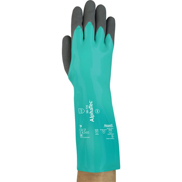 Rukavice AlphaTec 58-735, vekos 10