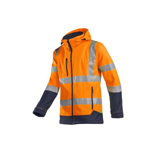 Bunda Softshell FULLER, HV oranžovo-modrá (951) veľkosť 3XL