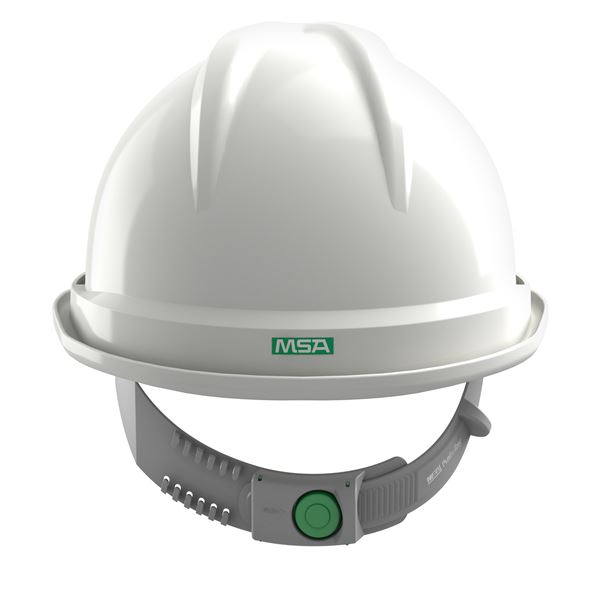 Antistatick pracovn prilba MSA V-Gard 500, vetran, biela, upnanie Push-Key