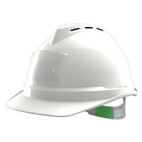 Ochranná prilba V-Gard 500, vetraná, biela, Push-Key+držiak na vizitky