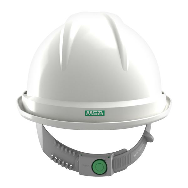 Ochranná prilba V-Gard 500, vetraná, biela, Push-Key+držiak na vizitky