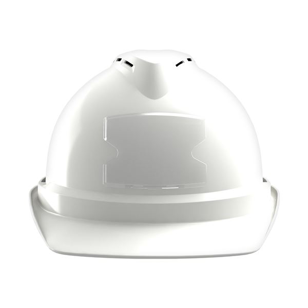 Ochranná prilba V-Gard 500, vetraná, biela, Push-Key+držiak na vizitky