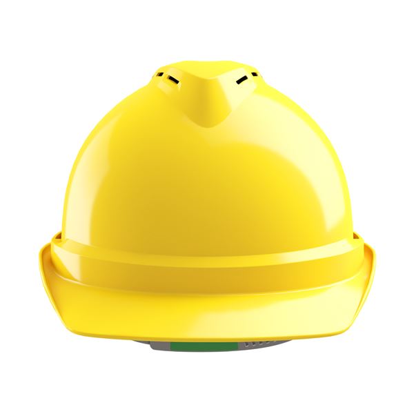 Ochranná prilba V-Gard 500, vetraná, žltá, Push-Key PVC