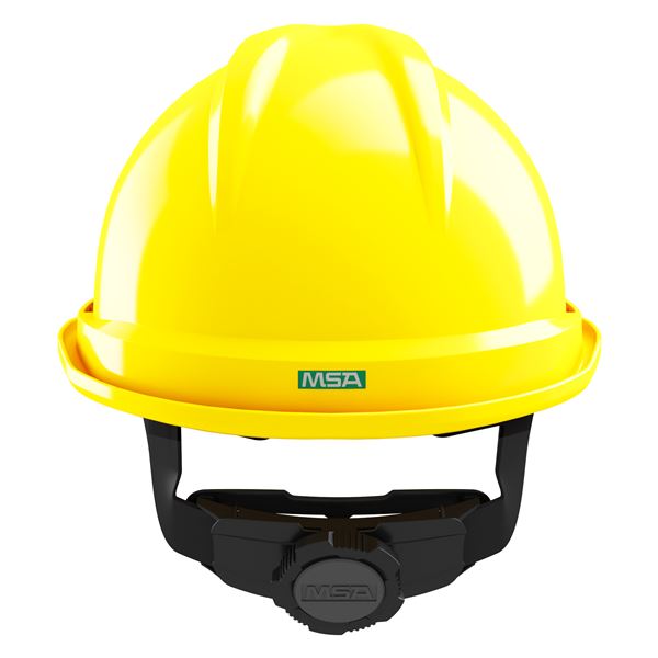 Antistatick pracovn prilba MSA V-Gard 500, vetran, lt, upnanie Fas-Trac III