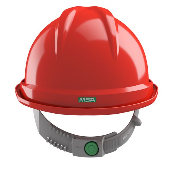 Ochranná prilba V-Gard 500, vetraná, červená, Push-Key PVC