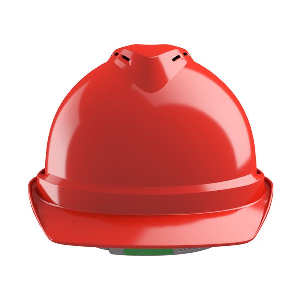 Ochranná prilba V-Gard 500, vetraná, červená, Push-Key PVC