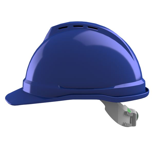 Ochranná prilba V-Gard 500, vetraná, modrá, Push-Key PVC