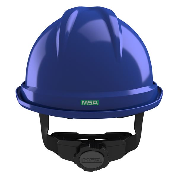 Antistatick pracovn prilba MSA V-Gard 500, vetran, modr, upnanie Fas-Trac III