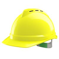 Ochranná prilba V-Gard 500, vetraná, Hi-viz žltá, Push-Key PVC