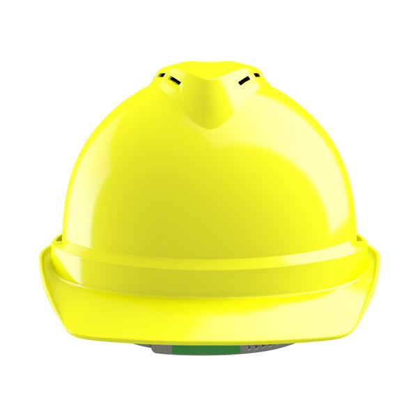 Ochranná prilba V-Gard 500, vetraná, Hi-viz žltá, Push-Key PVC