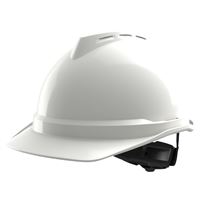 Ochranná prilba V-Gard 500, nevetraná, biela, Fas-Trac 3 PVC
