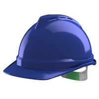 Ochranná prilba V-Gard 500, nevetraná, modrá, Push-Key PVC