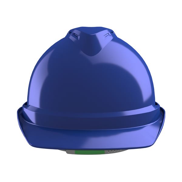 Ochranná prilba V-Gard 500, nevetraná, modrá, Push-Key PVC