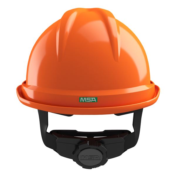 Ochranná prilba V-Gard 520, nevetraná, oranžová, Fas-Trac 3 PVC