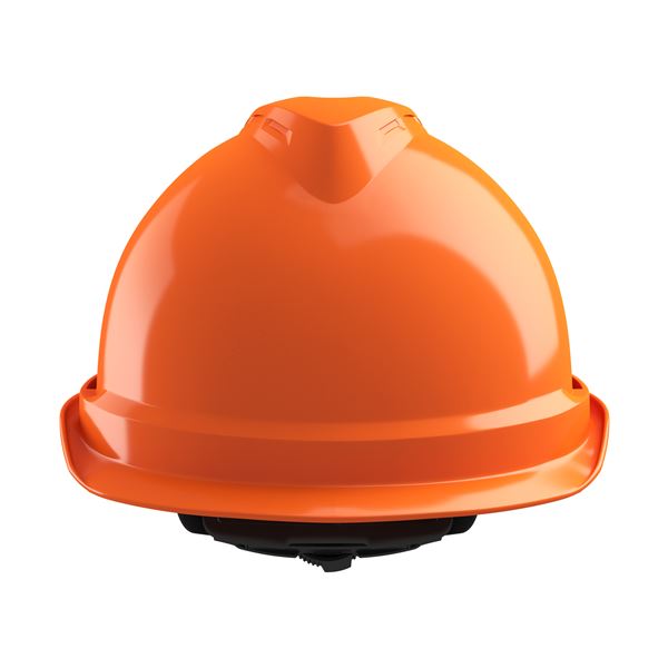 Ochranná prilba V-Gard 520, nevetraná, oranžová, Fas-Trac 3 PVC