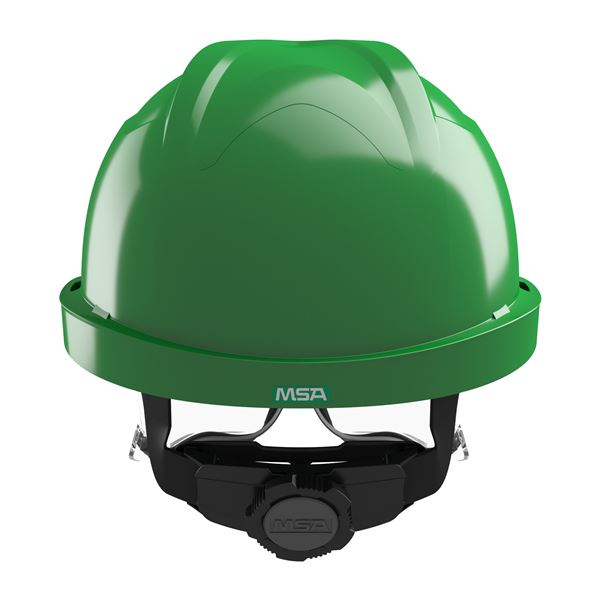 Antistatick pracovn prilba MSA V-Gard 930, vetran, zelen, upnanie Fas-Trac III