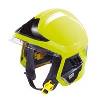 Hasiská prilba Gallet F1XF, ltá fluo,ierny tít,integrované svietidlo,hliníkový zátylník